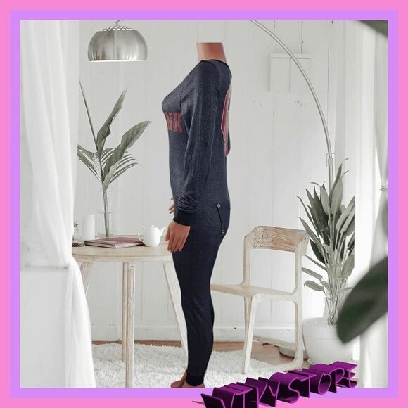 NWT VICTORIA'S SECRET UO "UnIversity Of Oklahoma Onesie Pajama Medium WP7013 NWT - Picture 3 of 13